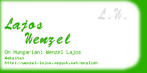 lajos wenzel business card